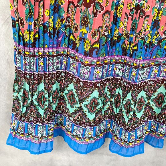 Mix Nouveau Maxi Skirt Womens Small Pleated Coquette Feminine Cottagecore Fairy - Picture 3 of 10